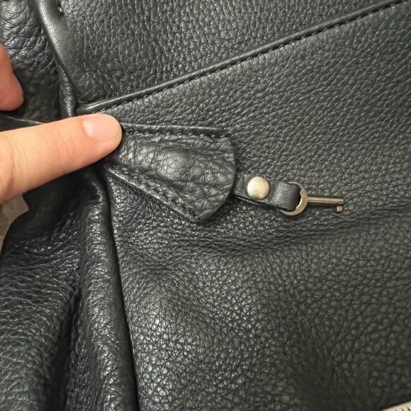 Gianni Conti Black Leather Bag - Picture 2 of 5